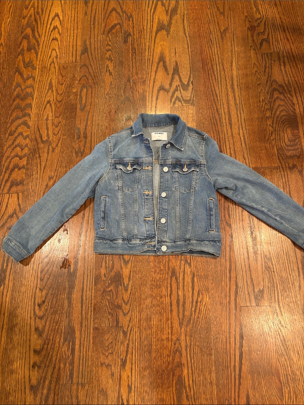 Old Navy Light Blue Girls Denim Jacket Size medium (8).